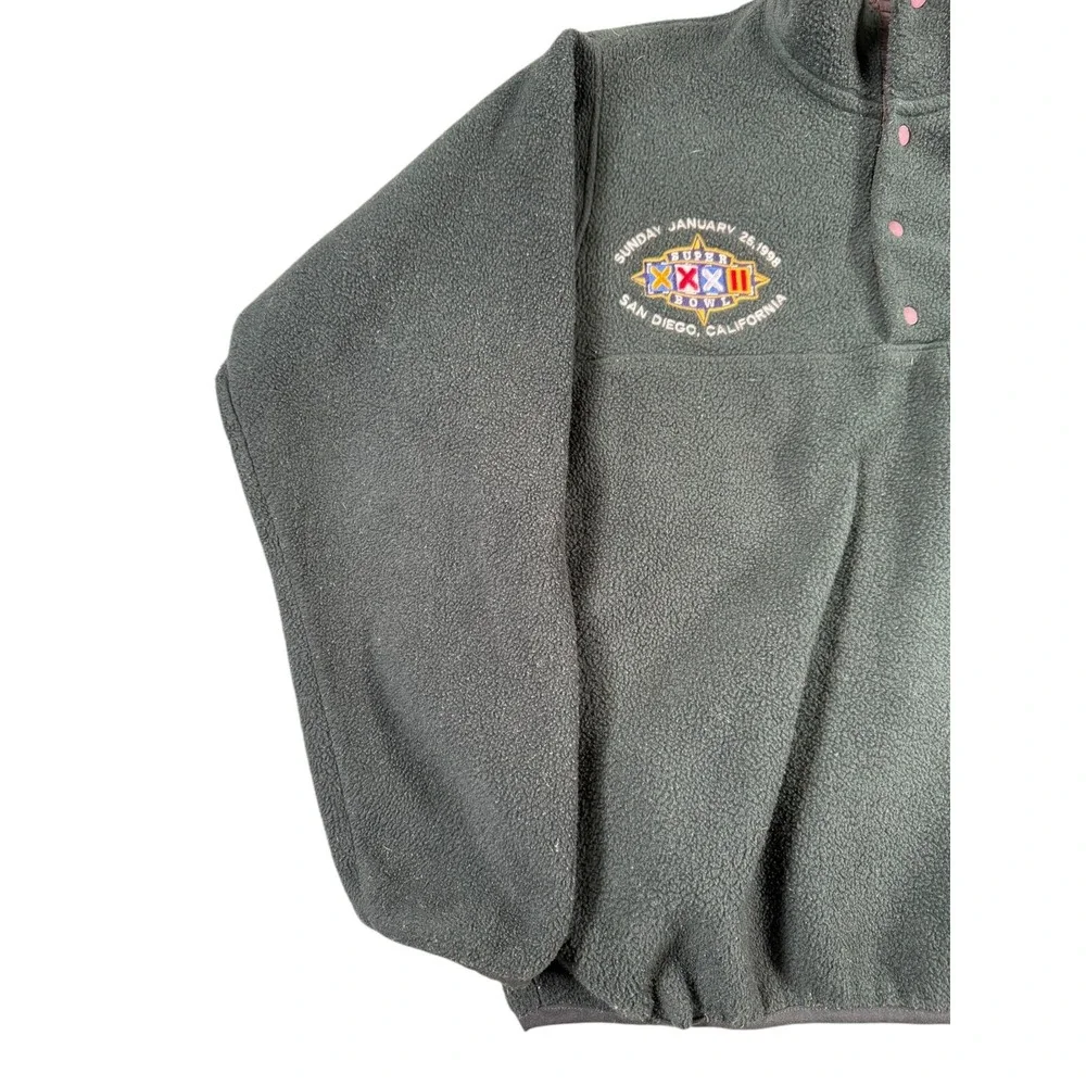Vintage Patagonia Synchilla Snap Pullover Fleece Jacket Mens‎ Small Green Purple